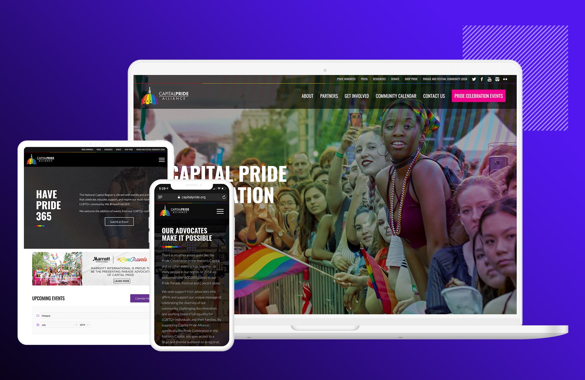 Punch - Capital Pride Website Responsiveness