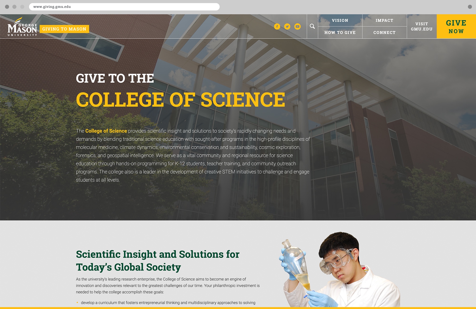 Punch - George Mason University Giving to the College of Science Page