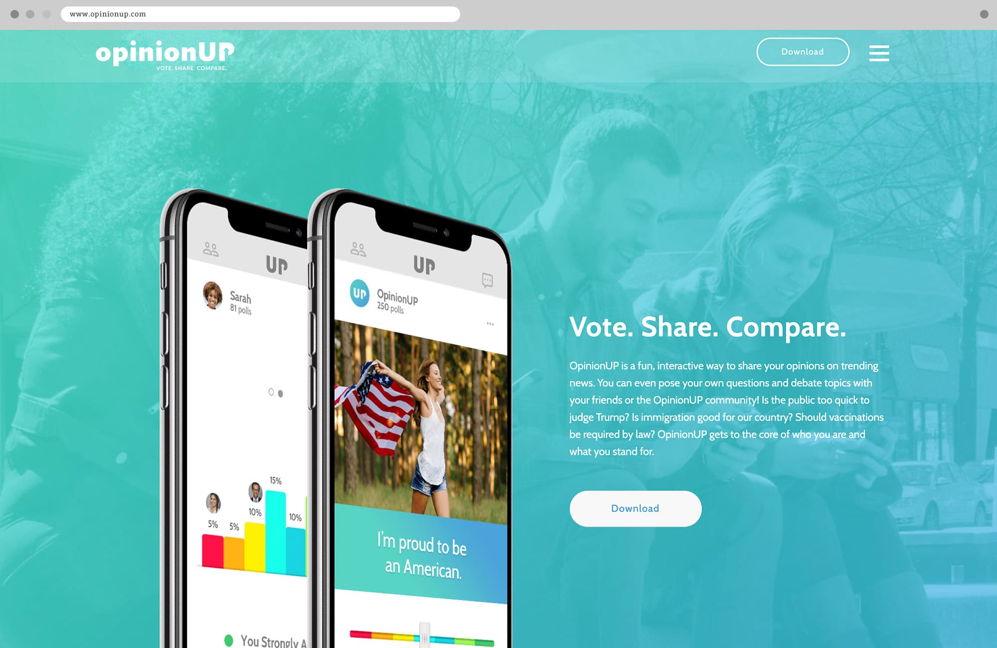 Punch- OpinionUP Homepage