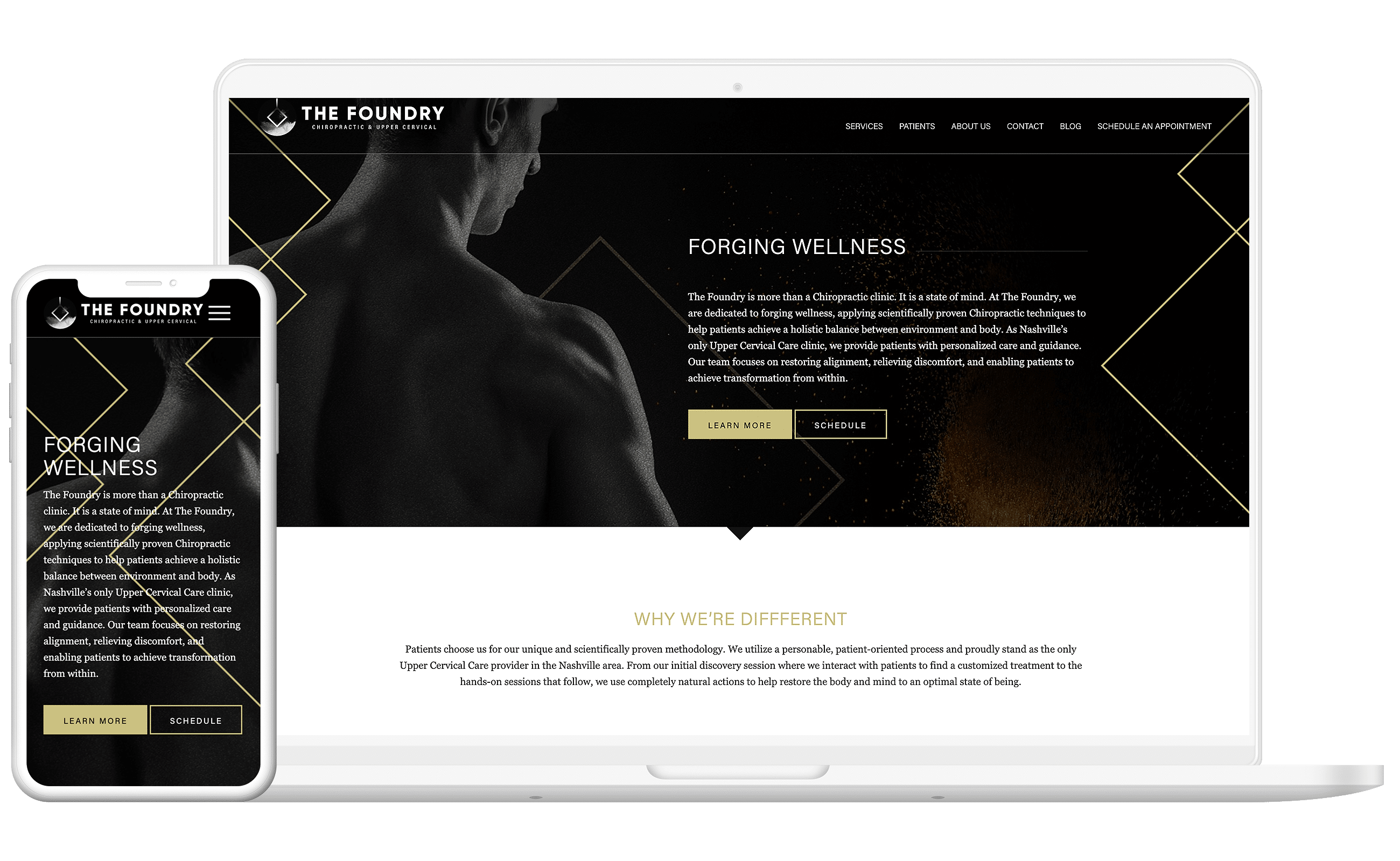 Punch - The Foundry Website in Desktop and Mobile Devices