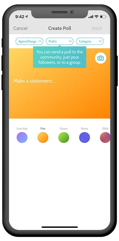 Punch -OpinionUP App Screen