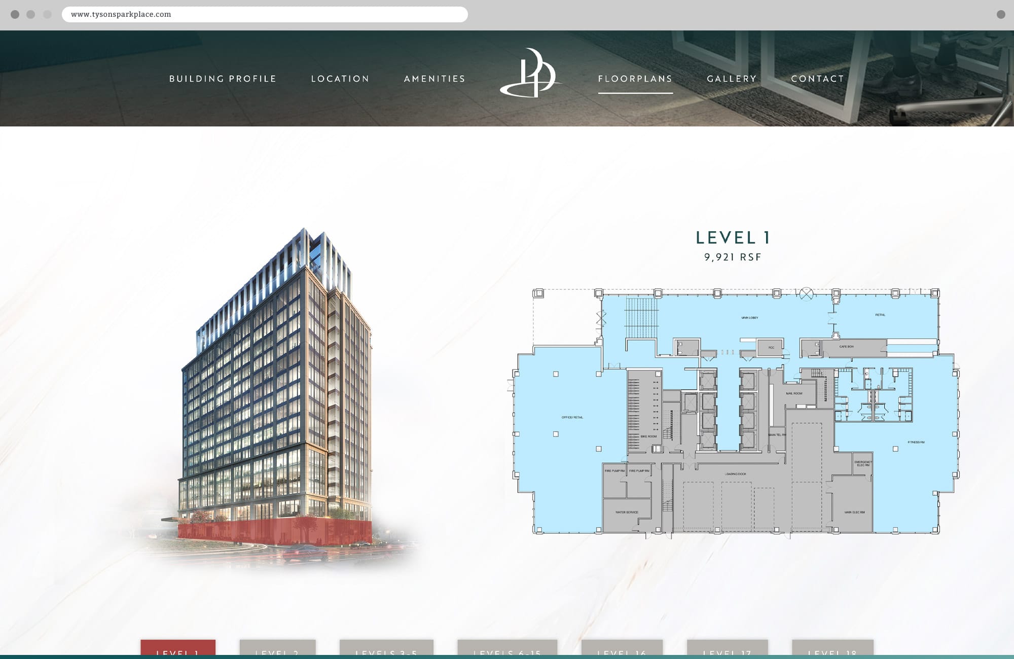 Punch- Tysons Park Place Website Availability Page