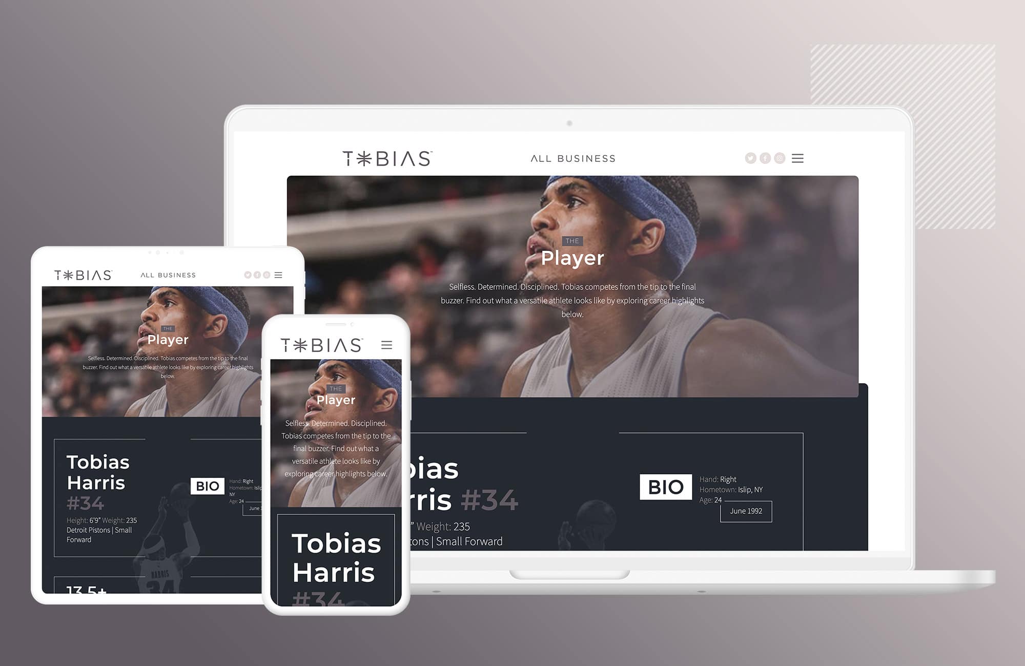 Punch - Tobias Harris Website Responsiveness