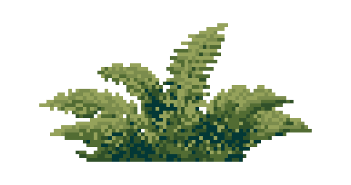 A pixelated image of a green cannabis leaf with multiple serrated leaflets spreading outward.