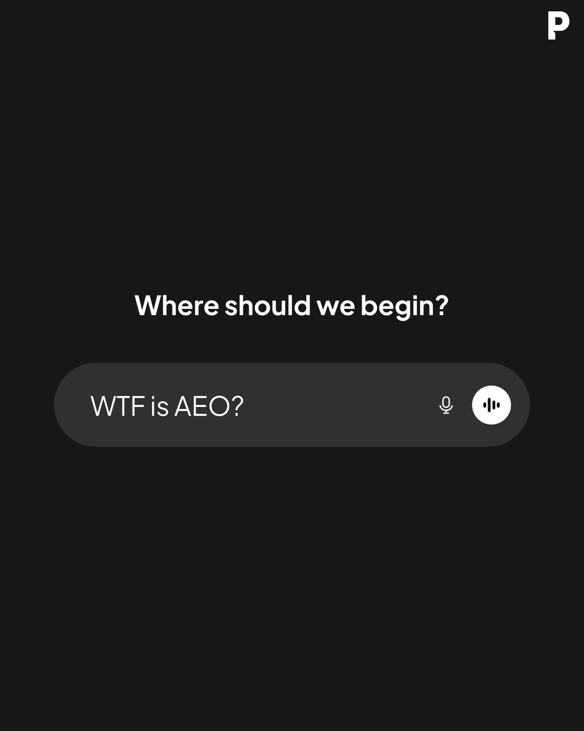 AEO Where Should We Begin - Punch